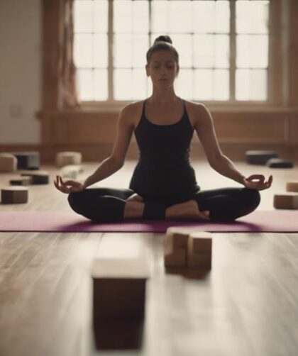 beginner yoga poses with blocks