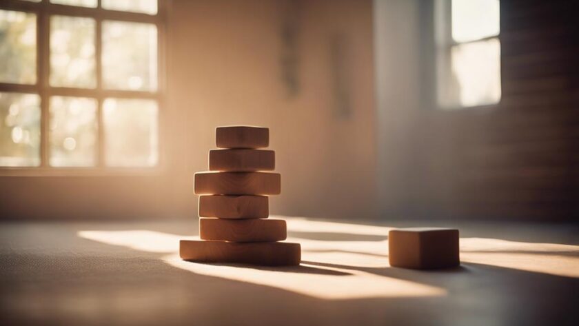 wooden yoga blocks